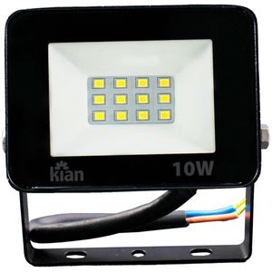 Projetor Led Retagular 10W 6500K (Branca Fria) Kian Bivolt