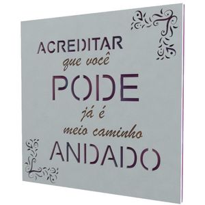 Quadro Decorativo Dmadero Lajotinha Meio Caminho 20x20cm