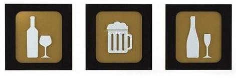 Placa-Decorativa-Dmadero-Kitchen-Bar-25x25cm-Kit-com-3-Pecas