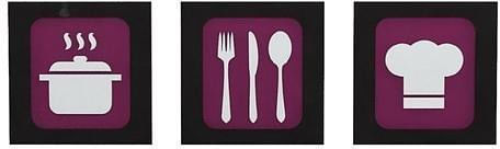 Placa-Decorativa-Dmadero-Kitchen-Cheff-25x25cm-Kit-com-3-Pecas