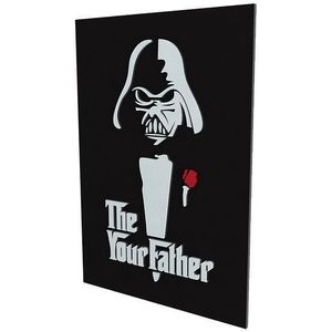 Quadro Decorativo Dmadero Star The Your Father Wars Darth Vader 40x30cm