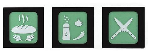 Placa-Decorativa-Dmadero-Kitchen-Cook-25x25cm-Kit-com-3-Pecas