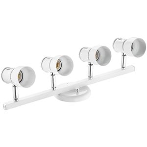 Luminária Trilho de Spot 4 Lâmpadas New 20W Alumínio Dital 268/4 Branco/Cromado Bivolt