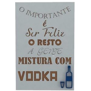 Quadro Decorativo Dmadero Lajotinha Vodka 30x20cm