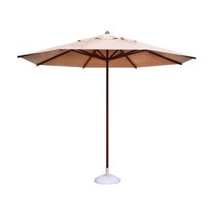 Ombrelone Guarda Sol Piscina Casa Praia Base Branco 300Cm