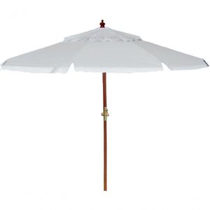 Ombrellone Madeira Cobertura Pvc Manivela 2,70m Branco