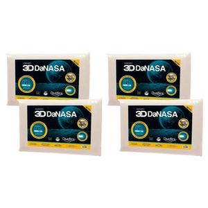 Travesseiro Viscoelástico 3d Danasa Dt3241 Kit C/ 4 Un (50x70) - Duo