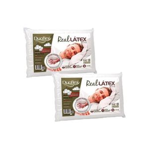 Travesseiro Látex Real Alto Ls1100 C/ Capa Dry Fresh Kit C/ 2 Un 50x70 - Duo