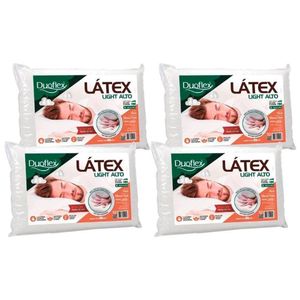 Travesseiro T. Látex Light Lp1101 C/ Capa Dry Fresh Kit C/ 4 Un (50x70) - Duo