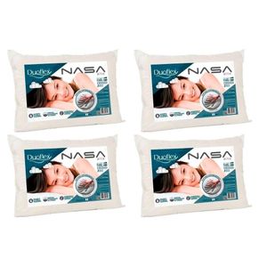 Travesseiro Viscoelástico Nasa Alto Luxo Ns1116 Kit C/ 4 Un (50x70x17) - Duo
