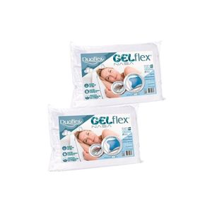 Travesseiro Viscoelástico Gel Nasa Gn1101 C/ Capa Percal 200 Fios Kit C/ 2 Un (50x70) - Duo