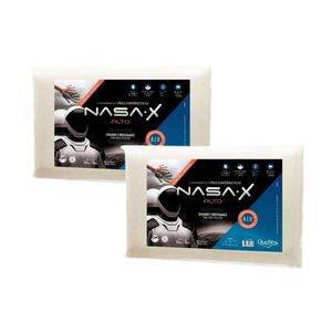 Travesseiro Viscoelástico Nasa X Ns3100 Kit C/ 2 Un (50x70) - Duo