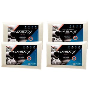 Travesseiro Viscoelástico Nasa X Ns3100 Kit C/ 4 Un (50x70) - Duo