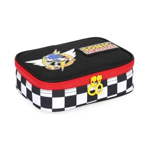 Estojo Box Escolar Sonic Branco -luxcel