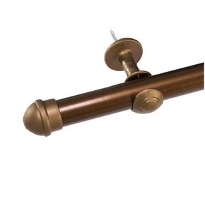 Varão Cortina Simples 4 Metros 28mm Ouro Velho