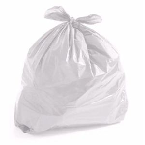 Saco Para Lixo Branco 100l Com 100 Unidades Jjl Plastic Branco