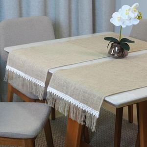 Caminho De Mesa 1 Peça Decorê 1.30m X 46cm 75% Juta 25% Malva - Bege
