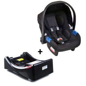 Conjunto Bebê Conforto Com Base Para Carro Burigotto Touring X De 0 Até 13 Kg Preto