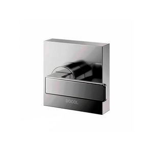 Acabamento Para Registro Docol Stillo 824148 Para Base Deca 1-2", 3-4" E 1" Grafite Polido