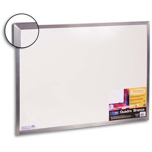 Quadro Branco com Estrutura de Alumínio Cortiarte Eco Branco 60x40cm