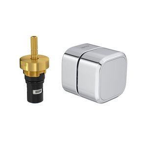 Acabamento Para Registro De Pressão Deca You 4916.c105.pq Quadrado 1-2" E 3-4" Cromado