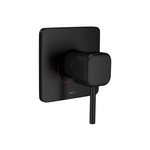 Acabamento Monocomando Para Chuveiro Deca You 4993.bl105.chu.mt Quadrado Black Matte