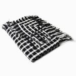 Manta-Para-Sofa-Italiana-Artesanal-Teares-Preto-140X140cm