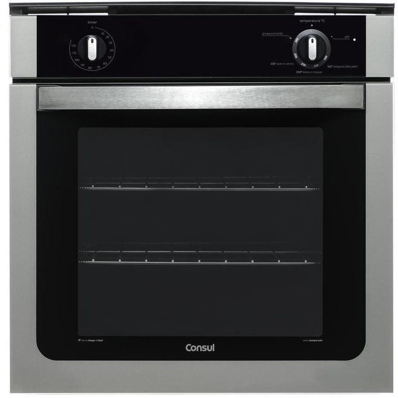Forno-a-Gas-de-Embutir-Consul-COA84BR-78-Litros-Inox-220V