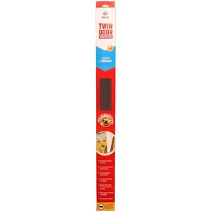 Veda Porta Protetor de Porta Nai BR Twin Door Duplo Marrom 90cm