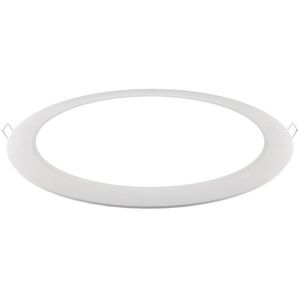 Painel LED de Embutir Redondo Downlight 24W 6000K Alumínio E Polimeros Sinteticos Luminatti Lm119 Branco Bivolt