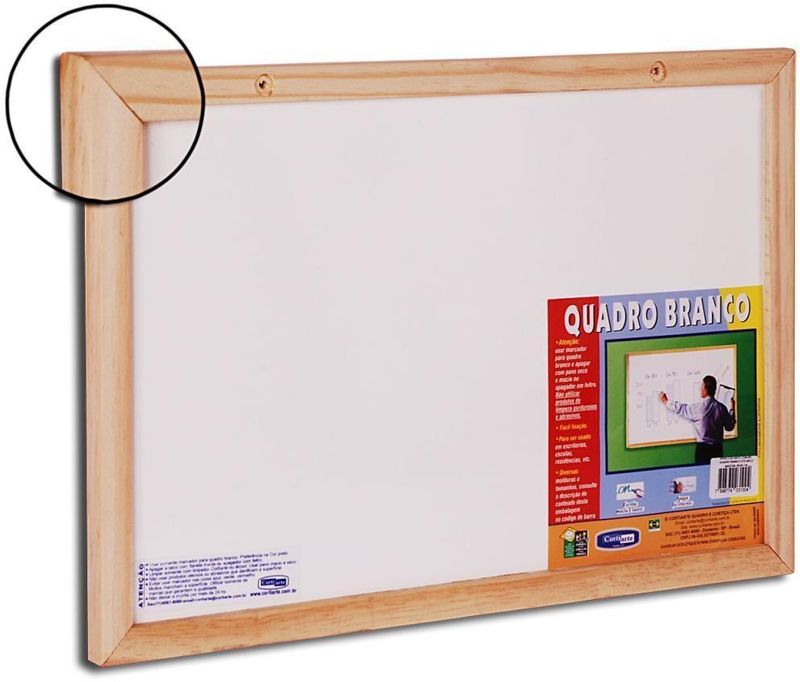 Quadro-Branco-com-Estrutura-de-Madeira-Cortiarte-80x60cm
