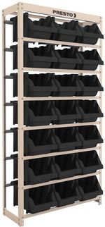 Estante-Para-Ferramentas-Gaveteiro-Presto-21-Gavetas-Numero-7-Mistas-Preto