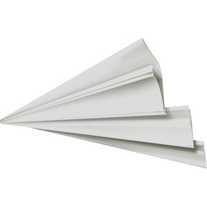 Moldura De Teto Plastilit 6M Branco Neve
