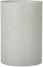 Cupula-Para-Abajur-Cilindrica-60W-Acetato-Tecido-e-Metal-Primor-424-025-Linho-Claro