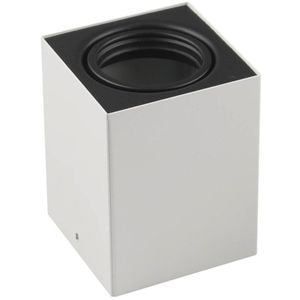 Spot de Sobrepor 1 Lâmpada Quadrado Gu10 35W Aço Blumenau 55403011 Branco Bivolt