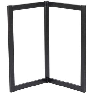 Cavalete de Aço Suporta até 60kg Preto Tubline 70x42x42cm