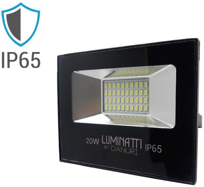 Projetor-Led-Multilight-Retangular-20W-6000K-Aluminio-Vidro-E-Polimeros-Sinteticos-Luminatti-Lm244-Preto-Bivolt