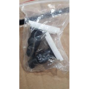 Conjunto Parafuso Fixação Acqua Para Vaso CS001 Preto