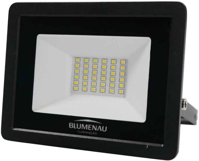 Refletor-LED-Tech-Quadrado-30W-6500K-Aluminio-E-Vidro-Blumenau-76306000-Preto-Bivolt