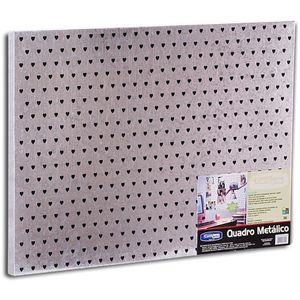 Quadro Metálico Para Ímã Cortiarte Coração Médio 60x45cm