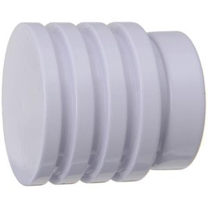 Ponteira Para Varão de Cortina Couselo Glacial 28mm Branco