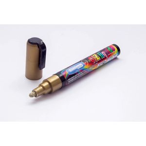 Giz Líquido 5mm Cortiarte Ponta Dupla Dourado 8g