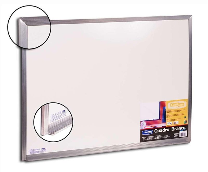 Quadro-Branco-com-Estrutura-de-Steel-Aluminio-Cortiarte-120x90cm
