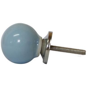 Puxador Para Móveis Vênus Cerâmica Azul Cl 3X3X4Cm