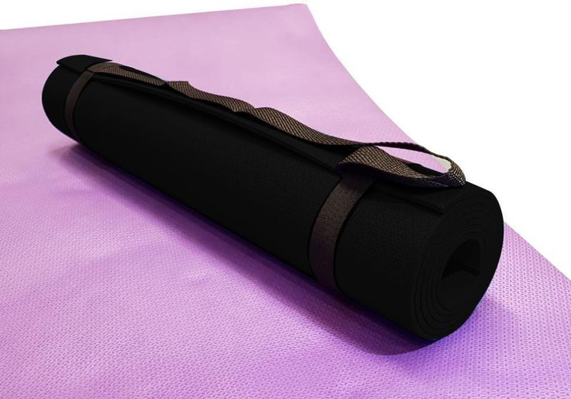 Tapete-de-Yoga-com-Alca-Evamax-Preto-170x60cm-5mm-de-Espessura
