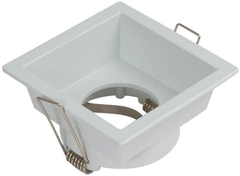 Spot-de-Embutir-Para-1-Lampada-Dicroica-Recuado-Quadrado-GU10-50W-Aluminio-Blumenau-55202011-Branco-Bivolt