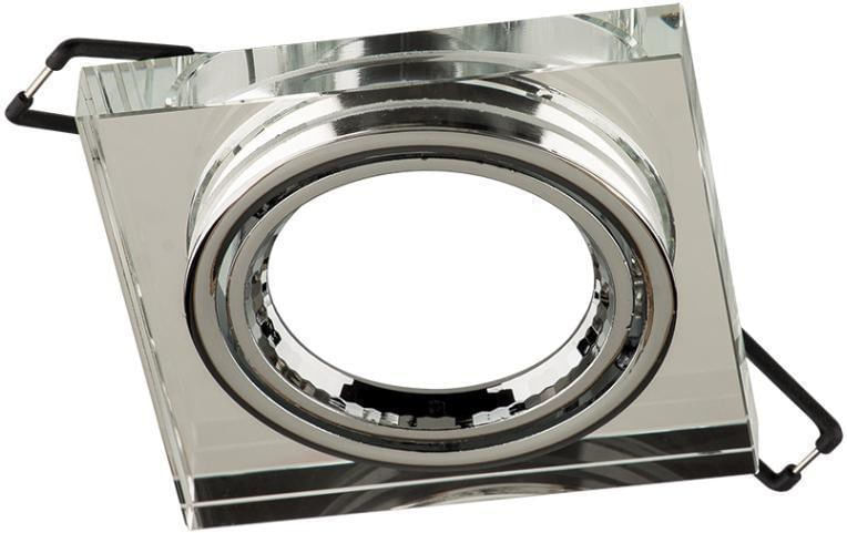 Spot-de-Embutir-Para-1-Lampada-Dicroica-Foco-Movel-Quadrado-GU10-50W-Cristal-Blumenau-71220000-Cinza-Bivolt