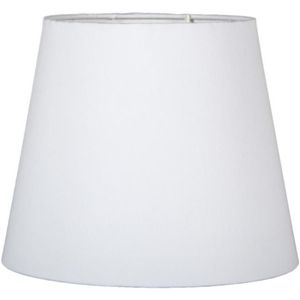 Cúpula Para Abajur Cônica 60W Acetato Tecido e Metal Primor 414-002 Branca