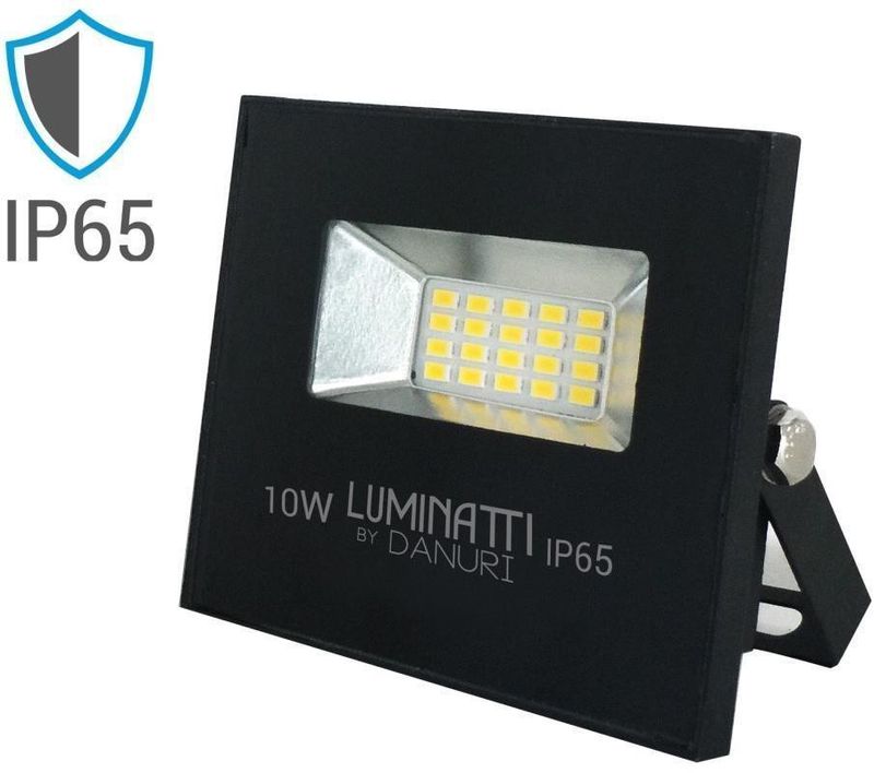 Projetor-Led-Multilight-Retangular-10W-6000K-Aluminio-Vidro-E-Polimeros-Sinteticos-Luminatti-Lm241-Preto-Bivolt