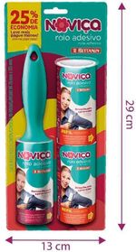Rolo-Adesivo-Remove-Pelos-Cabelos-e-Poeira-Novica-Bettanin-Pacote-com-2-Refis